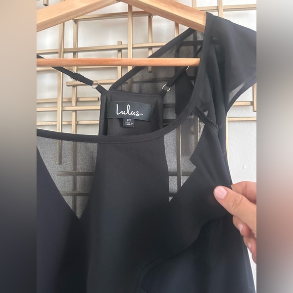 Lulu's Black Ruffle Dress - Picture 3 of 3